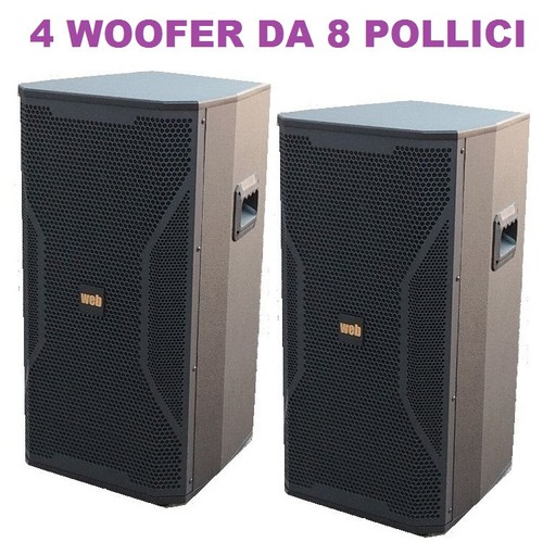Coppia casse amplificate - coppia,