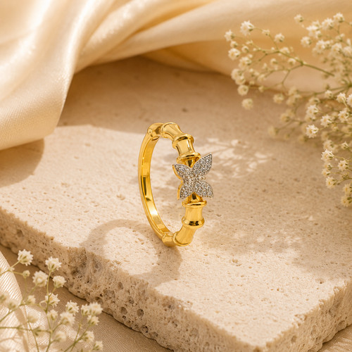 Anello donna farfalla - , oro