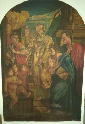 Antico dipinto san - dipinto,
