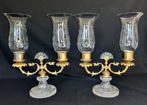 Candelabro vetro taglio - candelabro, in