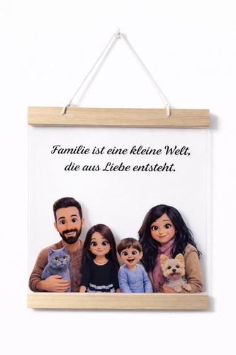 Poster famiglia personalizzato - famiglia,