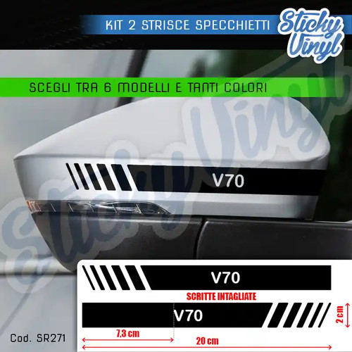Adesivi strisce specchietti - adesivi,