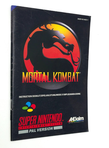 Mortal kombat super nintendo - mortal,