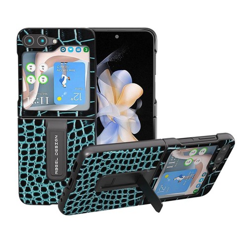 Custodia vera pelle blu - in,