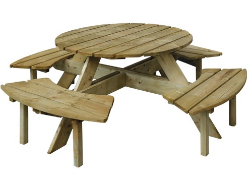 Tavolo tondo lasa con - tavolo,