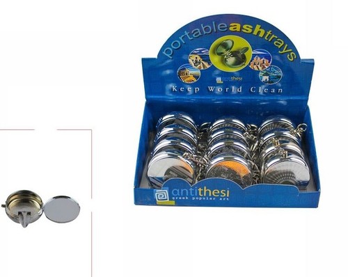 12pz posacenere alluminio - posacenere,
