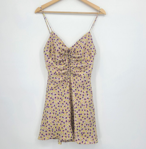 Abito zara giallo viola - zara,