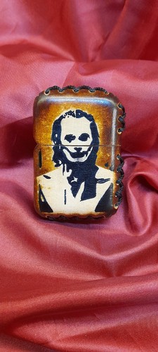 Zippo custom hand made - , leather