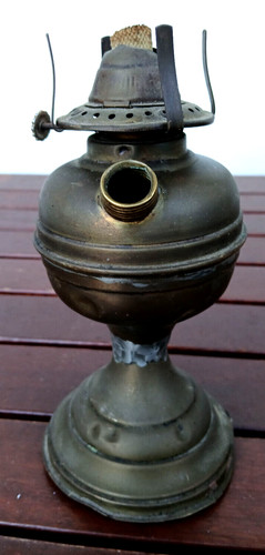 Antica lampada lume petrolio - lampada,