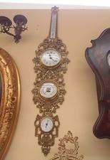 Brass barometer - brass,