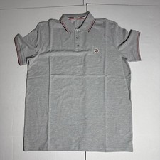 Polo moncler tricolore cotone - tricolore,