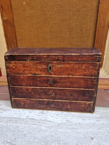 Scatola antica legno - ,