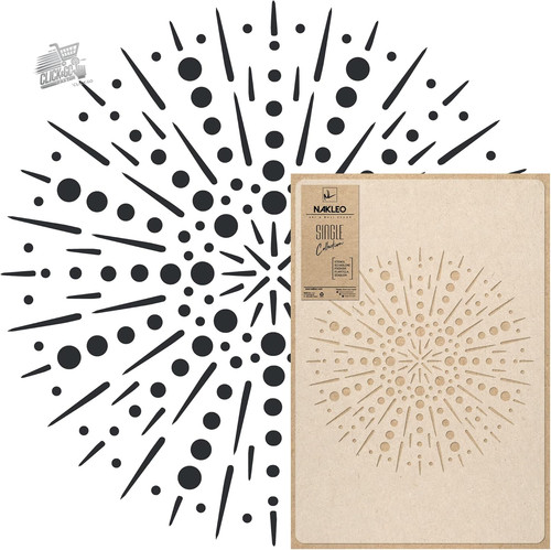 Stencil mandala pittura 39cm - stencil,