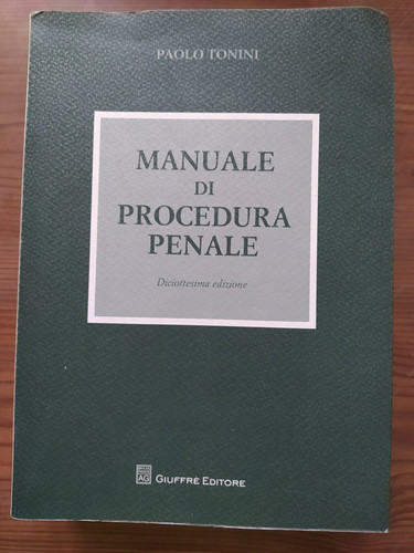 Manuale procedura penale - manuale,