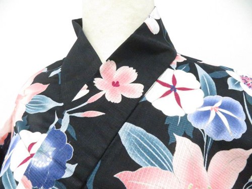 Kimono giapponese yukata - kimono, nero