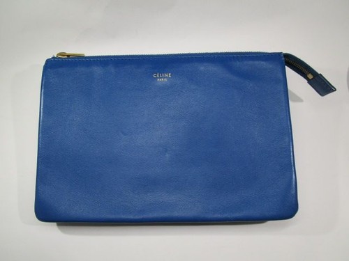 Celine trio pouch blu dal - celine,