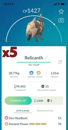 Relicanth pokemon bundle - pokemon,