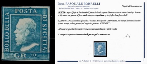 Sicilia 1859 grana azzurro - 2,