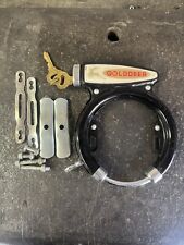 LUCCHETTO ANTIFURTO VINTAGE RETRO BICI AD ARCO IN FERRO CON CHIUSURA A CHIAVE