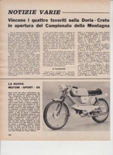 advertising Pubblicità MOTO MOTOM SPORT 50 1966-MOTOITALIANE MOTOSPORT EPOCA