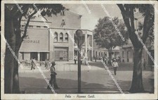 bd171 cartolina pola piazza carli amg v.g. croazia 1947