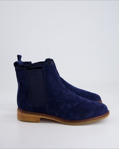 Stivaletto clarks camoscio blu - stivaletto,