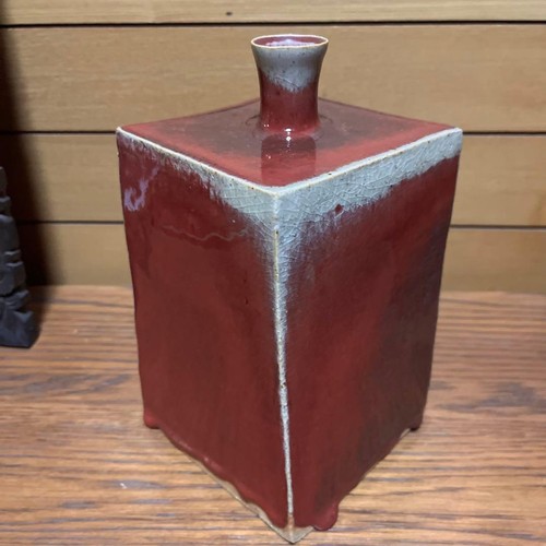 Vaso smaltato cinabro vaso