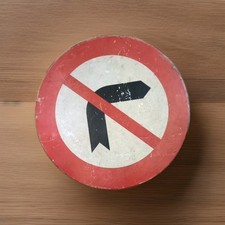 CARTELLO STRADALE DIVIETO DI SVOLTA