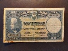 Banconota da 20 FRANCHI ORO