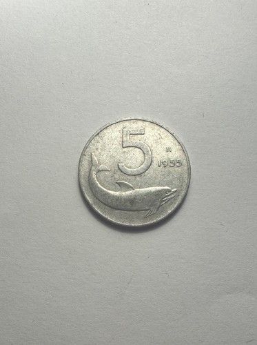 Moneta rara lire delfino del - 5,
