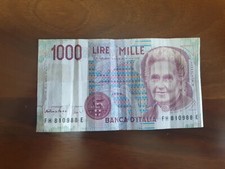 Banconota Mille 1000 Lire
