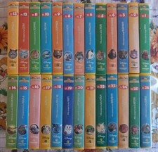 DISNEY Videocassette ANNI 90 Vintage Collana COMPLETA 26 Supplemento PERIODICO .