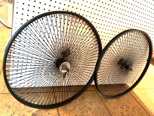 Set ruote bici nere - set,