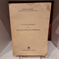 1961 - Istituzioni di Diritto Privato Romano - Edoardo Volterra - #libro