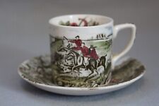 Coppia tazze e piattini Tally Ho Demitasse Duo Johnson Bros Inghilterra vintage