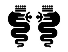 Alfa Romeo 4 ADESIVI BISCIONE sticker mito Giulietta Giulia Stelvio Tonale Sport