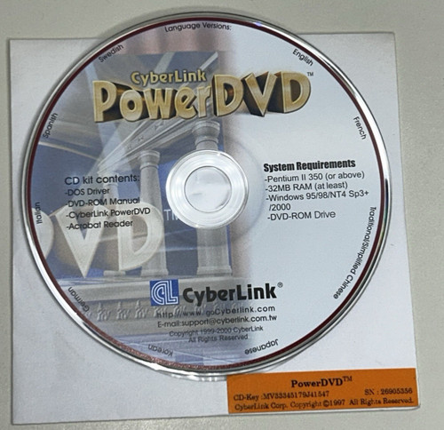 Cyberlink power dvd disc con - cyberlink,