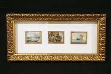 Pietro Vanni Federico Bellomi trittico olio su argento 800 marina giocatori