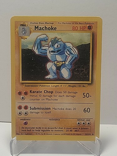 Machoke 102 pokemon - machoke, 34/102