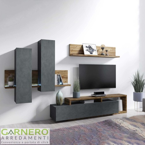 Parete attrezzata antracite - ,