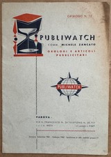 PUBLIWATCH-Catalogo n.ro 12- Orologi e Articoli pubblicitari-M.Zancato-1962-