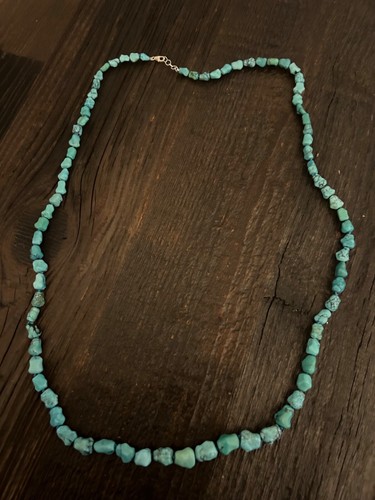Collana turchese naturale 97cm - collana,