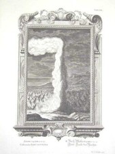 PHYSICA SACRA - Columna Ignis nocturna - su rame, originale del '700