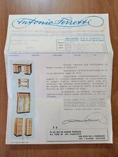 depliant pubblicità ANTONIO FERRETTI Milano mobili e attrezzature per ufficio