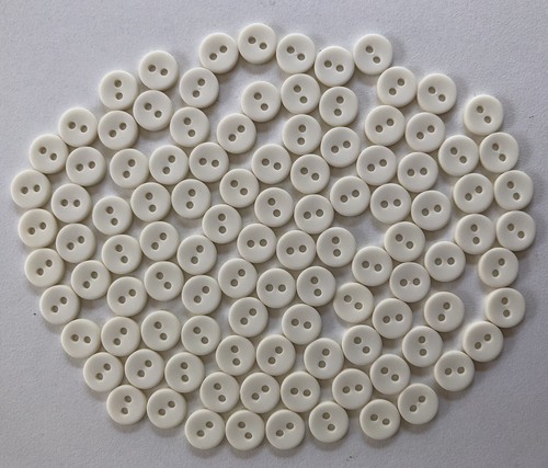 100 bottoni camicia bianco