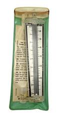 Misuratore di vento Dwyer vintage in custodia e istruzioni originali
