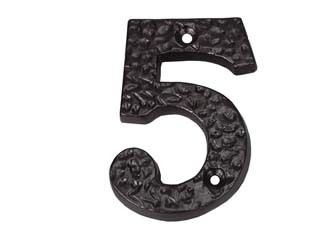 Numero civico ferro nero - 5,