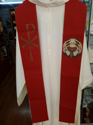 Stola sacerdotale rossa made - sacerdotale,