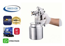 PISTOLA AEROGRAFO VERNICIATURA PROFESSIONALE 1.4 SPRAY GUN SERBATOIO 750ML F-75S