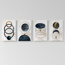 Set di 4 Stampe su Tela